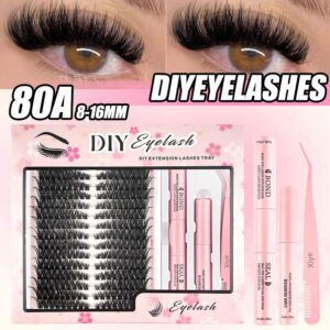 Wholesale Private Label Fluffy Lash Clusters Kit Suitable for Beginners at Home