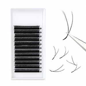 Private Label Handmade Natural Soft Lashes Manufacturer YY Shape Eyelash Extension