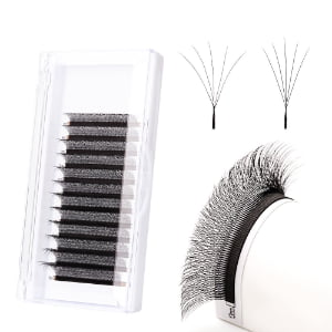 Whlosale Custom W Shaped Clover Classic Easy Fan Permanent Volume Lash Extensions