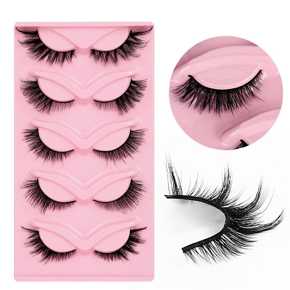 Wholesale Cat Eye Natural Full Strip False Eyelashes