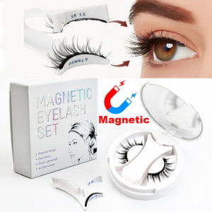 Wholesale Custom Packaging Natural Look No Glue Reusable Magnetic Lashes with Applicator